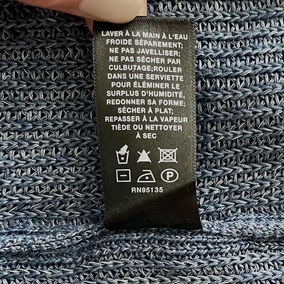 Lafayette 148 New York Vest Blue Marled
Long Line Hemp Cardigan Size S - Picture 11 of 11